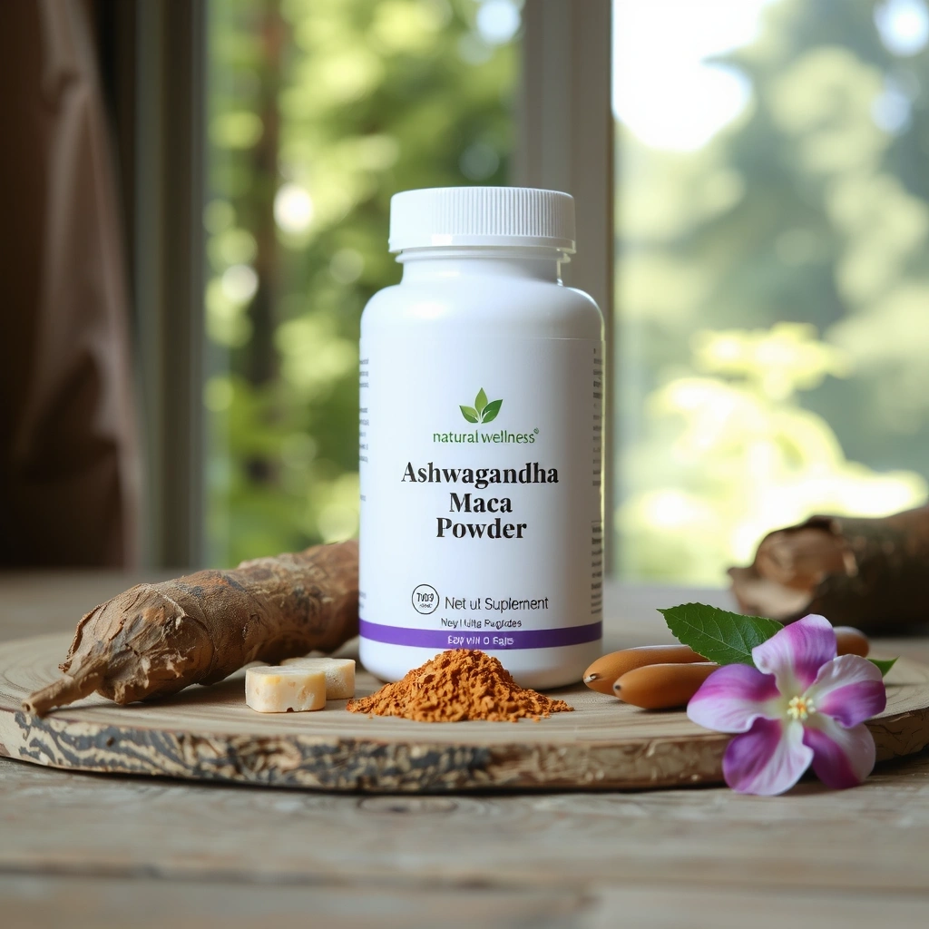 Natural vitality supplements with adaptogenic herbs