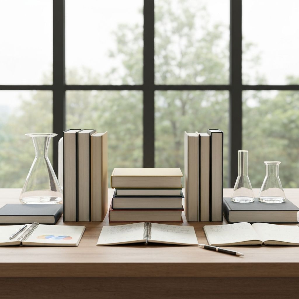 Βιβλία και σημειώσεις που συμβολίζουν ενημέρωση